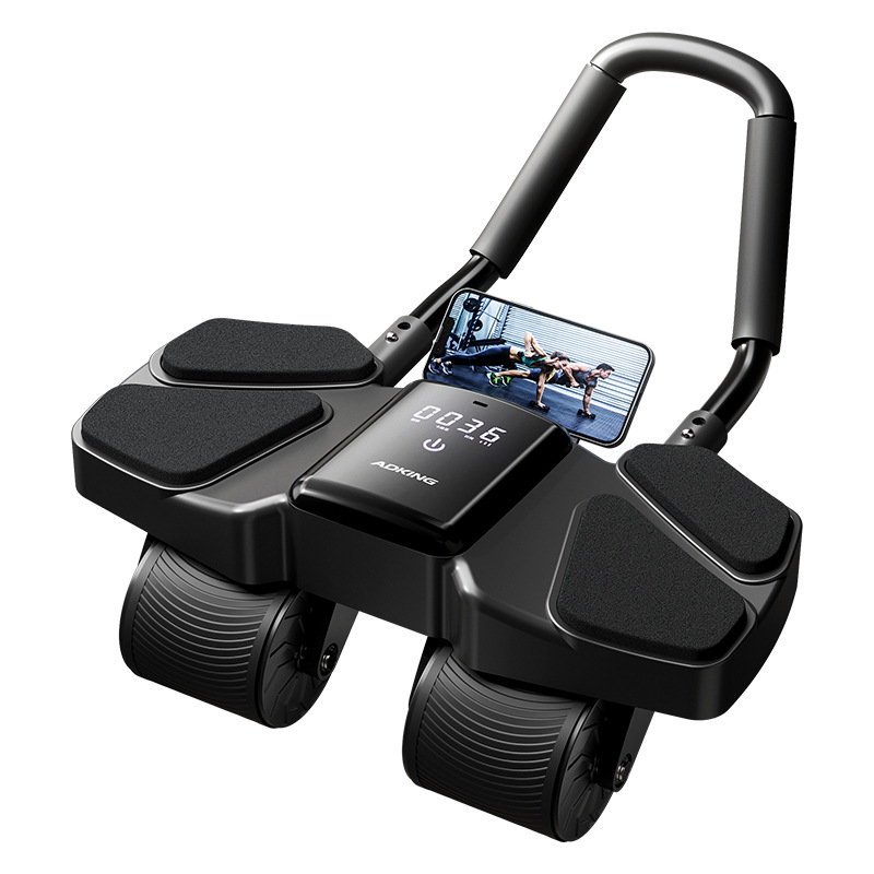 Ab Roller Wheel - Auto Rebound Four Wheel Ab Roller