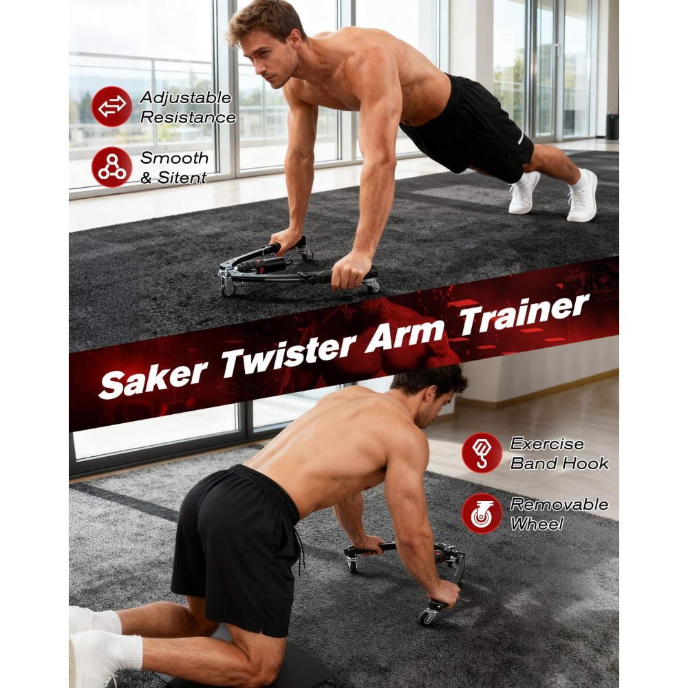 3-in-1 Hydraulic Arm Trainer w - Ab Roller Wheel review and price